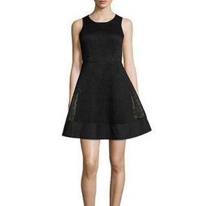 Romeo Juliet Couture black mesh flare